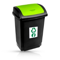 Cos de gunoi  pentru colectare selectiva - 25 L - Verde