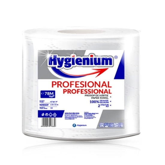 HYGENIUM - Prosop hartie alb - 2 straturi - 78 M
