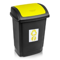 Cos de gunoi  pentru colectare selectiva - 25 L - Galben