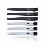 Clipsuri JRL- frizerie/coafor din carbon - 6 buc - Gri/Alb