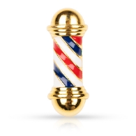 Brosa simbol - Barber Pole - Auriu