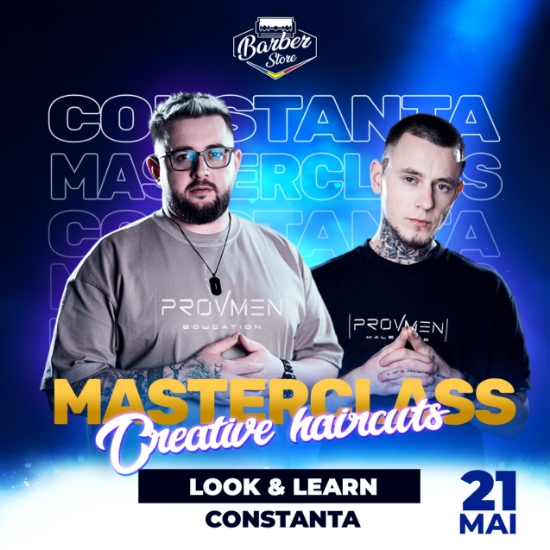 Imagine Bilet eveniment CONSTANTA - Look and learn CREATIVE HAIRCUTS - Bogdan Cernat & Ghita the Barber