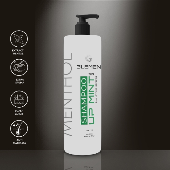Sampon pentru par - GLEMEN - Menthol  - 1000 ml