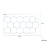 Sistem lumini led hexagonale - tip fagure - 4.8 m