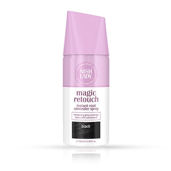 Spray pentru colorarea parului - NISH LADY - Negru - 100 ml 