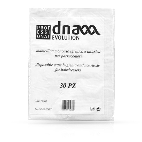Set pelerine DNA - frizerie/coafor - Unica folosinta - 30 buc - 13238 - Albe