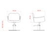 Scaun pentru coafor - MIRPLAY - HYDRA B BR