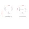 Scaun pentru coafor - MIRPLAY - HYDRA B BS