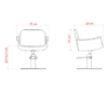 Scaun pentru coafor - MIRPLAY - HYDRA B F