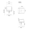 Scaun pentru coafor - MIRPLAY - OCEAN B BF