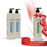 PACHET PROMO - 2X Sampon pentru par - GLEMEN - Engage - 1000 ml + 1X Sampon GLEMEN Menthol 1000 ml - Gratuit