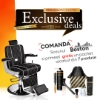 PACHET PROMO - Scaun frizerie - Boston - Negru + PRODUSE CADOU