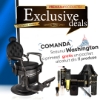 PACHET PROMO - Scaun frizerie - Washington - Negru + PRODUSE CADOU