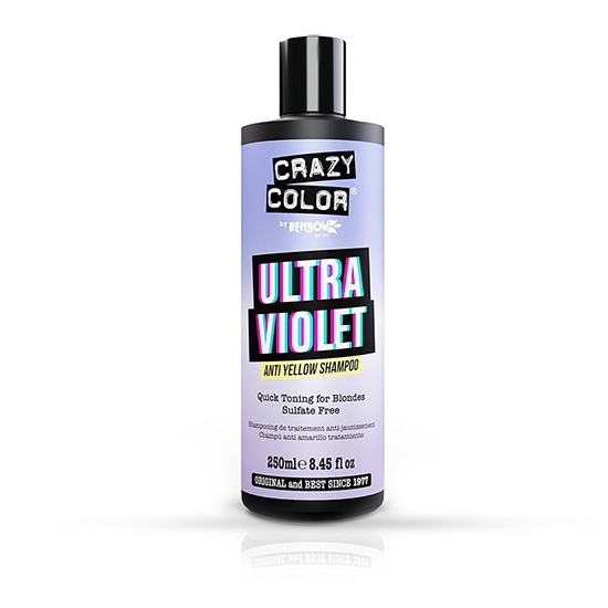 Sampon - CRAZY COLOR - Ultra Violet - cu efect anti-ingalbenire - 250 ml