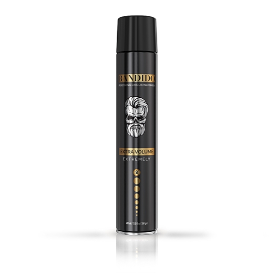 Fixativ - BANDIDO -  Extra Volume - Black - 400 ml