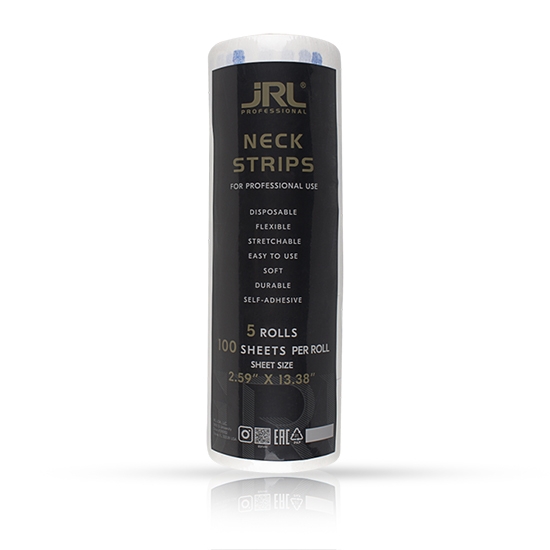 Gulere de hartie JRL pentru frizerie - set 5 role - Albe