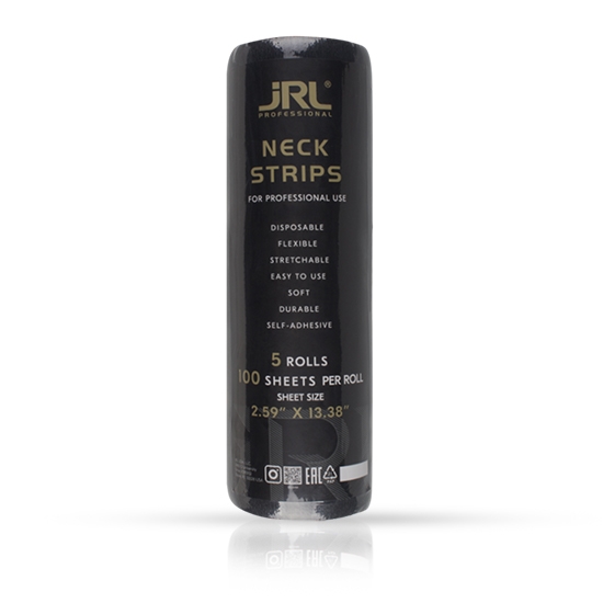 Gulere de hartie JRL pentru frizerie - set 5 role - Negre