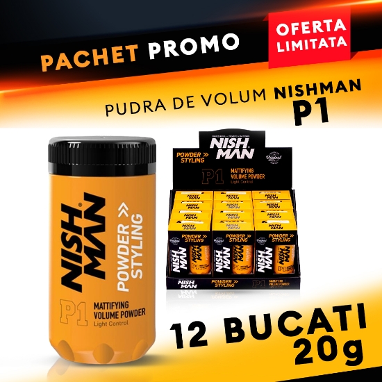 NISH MAN - Pachet promo - Pudra de volum - 24 buc