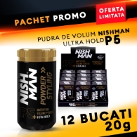 NISH MAN - Pachet promo - Pudra de volum - Ultra Hold P5 - 24 buc