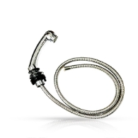 Furtun + para dus scafa frizerie - MENOSER - Brass - Silver - 703H