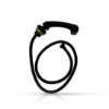 Furtun + para dus scafa frizerie - MENOSER - Matte Black - 703E 