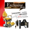 PACHET PROMO - Scaun frizerie - Orlando - Galben + PRODUSE CADOU