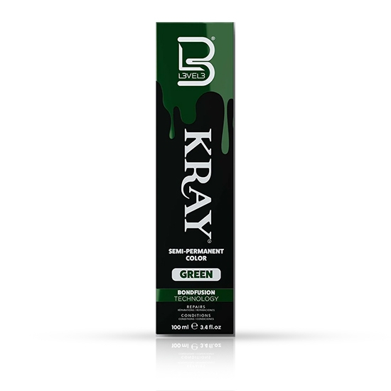 Vopsea semi - permanenta - L3VEL3 -  Verde - 100 ml
