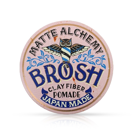 Ceara pentru par - BROSH - Pomade - Clay Fiber mini - 40 gr 