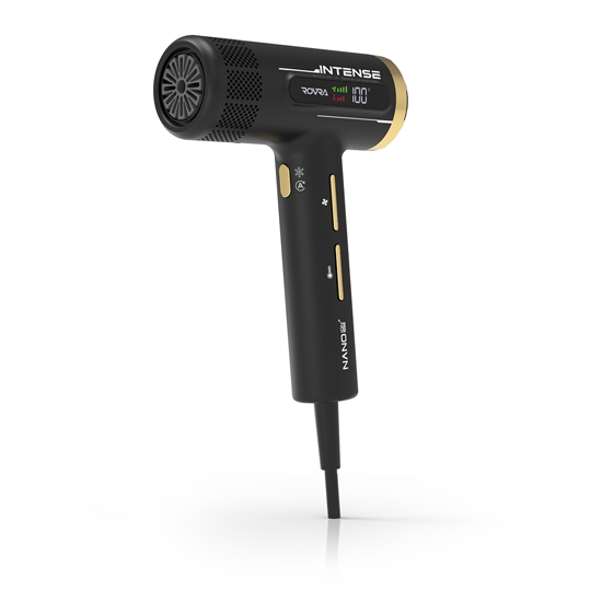 Uscator de par - ROVRA - INTENSE 110.000 RPM - Negru - RT112 (1600 W)