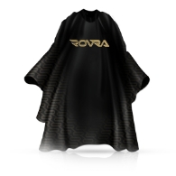 Pelerina coafor/frizerie ROVRA - Neagra - guler neopren - RT98